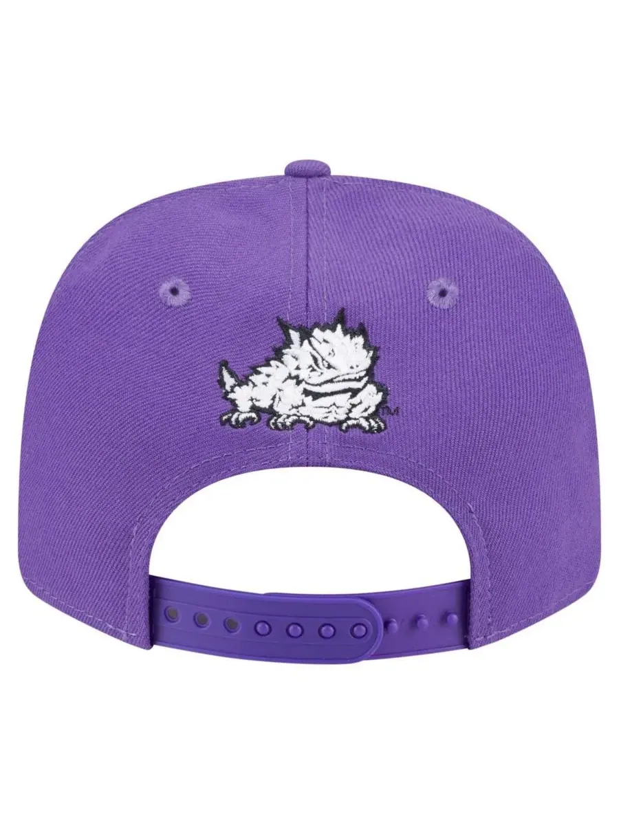 New Era Мужская фиолетовая кепка TCU Horned Frogs Team Collective 9SEVENTY с регулируемой — изображение 4 из 4, фиолетовый