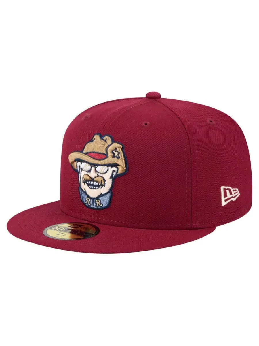 New Era Мужская бордовая кепка Frisco RoughRiders из аутентичной коллекции 59FIFTY