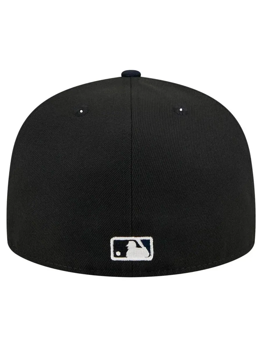 New Era Мужская черная бейсболка New York Yankees Shadow Stitch 59FIFTY — изображение 3 из 5, черный