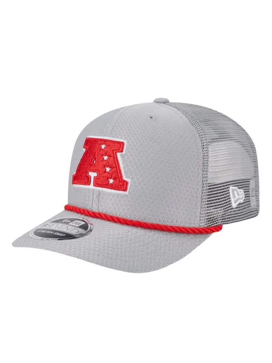 New Era Мужская серая кепка Kansas City Chiefs 2025 Pro Bowl 9SEVENTY с эластичными застежками — изображение 4 из 5, серый