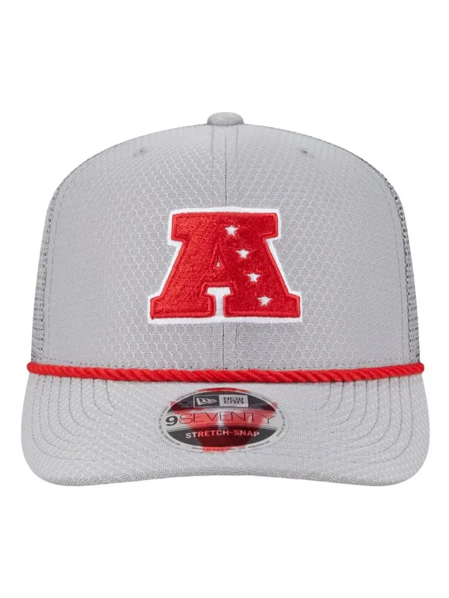 New Era Мужская серая кепка Kansas City Chiefs 2025 Pro Bowl 9SEVENTY с эластичными застежками — изображение 5 из 5, серый