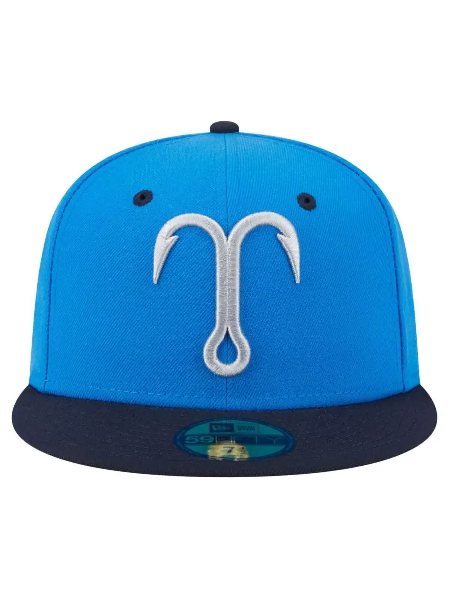 New Era Мужская кепка Tampa Tarpons Authentic Collection 59FIFTY синего/темно-синего цвета — изображение 2 из 4