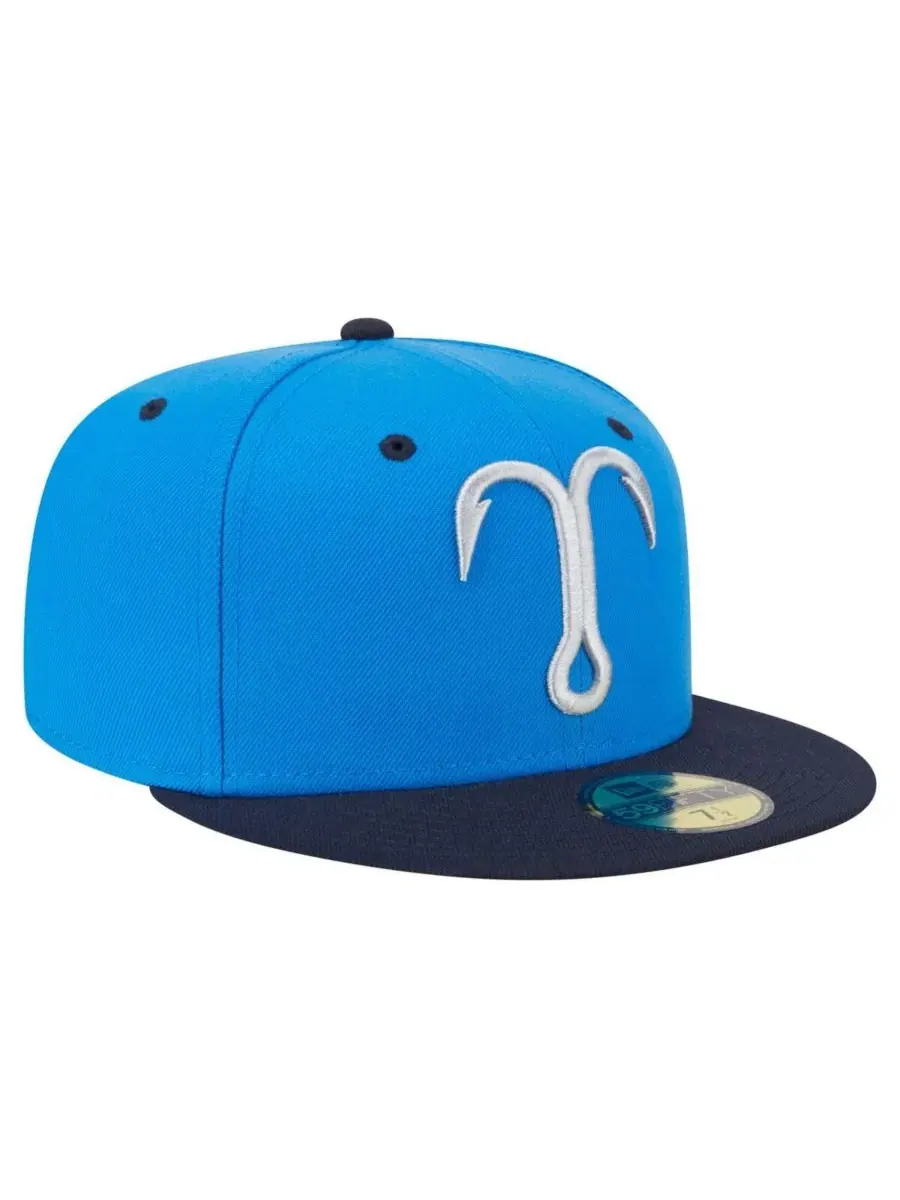 New Era Мужская кепка Tampa Tarpons Authentic Collection 59FIFTY синего/темно-синего цвета — изображение 3 из 4