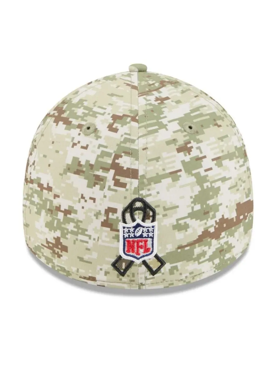 New Era Мужская кепка Miami Dolphins 2025 Salute to Service 39THIRTY Flex Hat в — изображение 4 из 4, темный зеленый