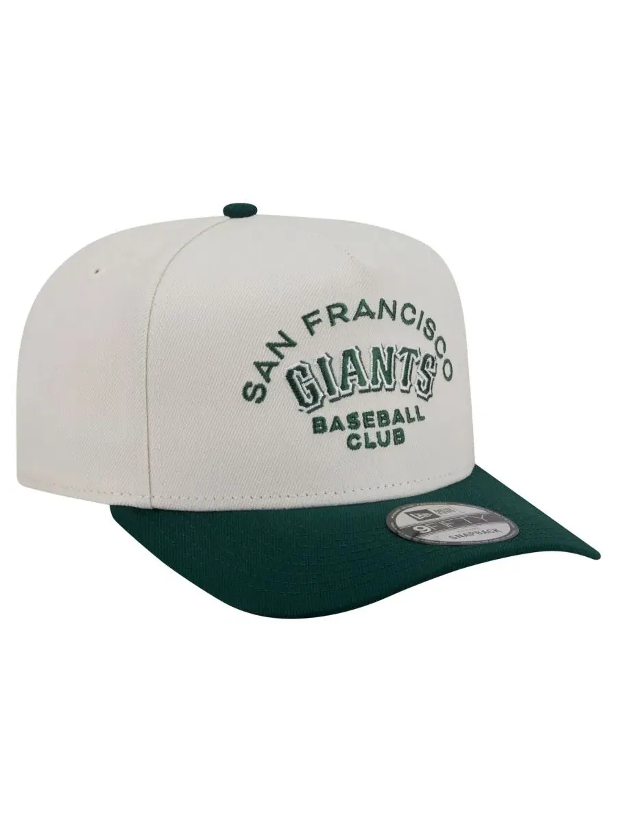 Кепка-снепбек с высокой тульей Chrome A-Frame 9FIFTY New Era — изображение 3 из 5, кремовый темный зеленый
