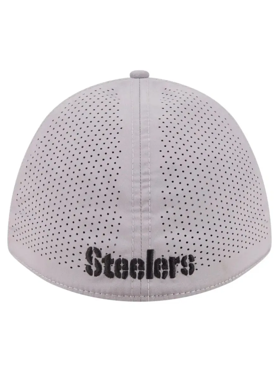 Кепка New Era Pittsburgh Steelers 39THIRTY M-Crown Flex Fit — изображение 3 из 5, серый