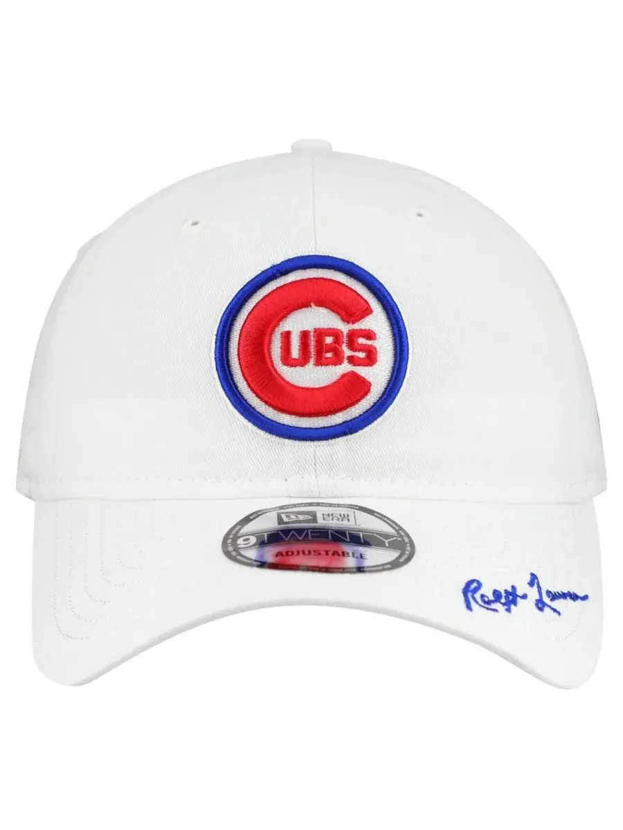 Бейсболка New Era с вышивкой Chicago Cubs — изображение 2 из 4, белый