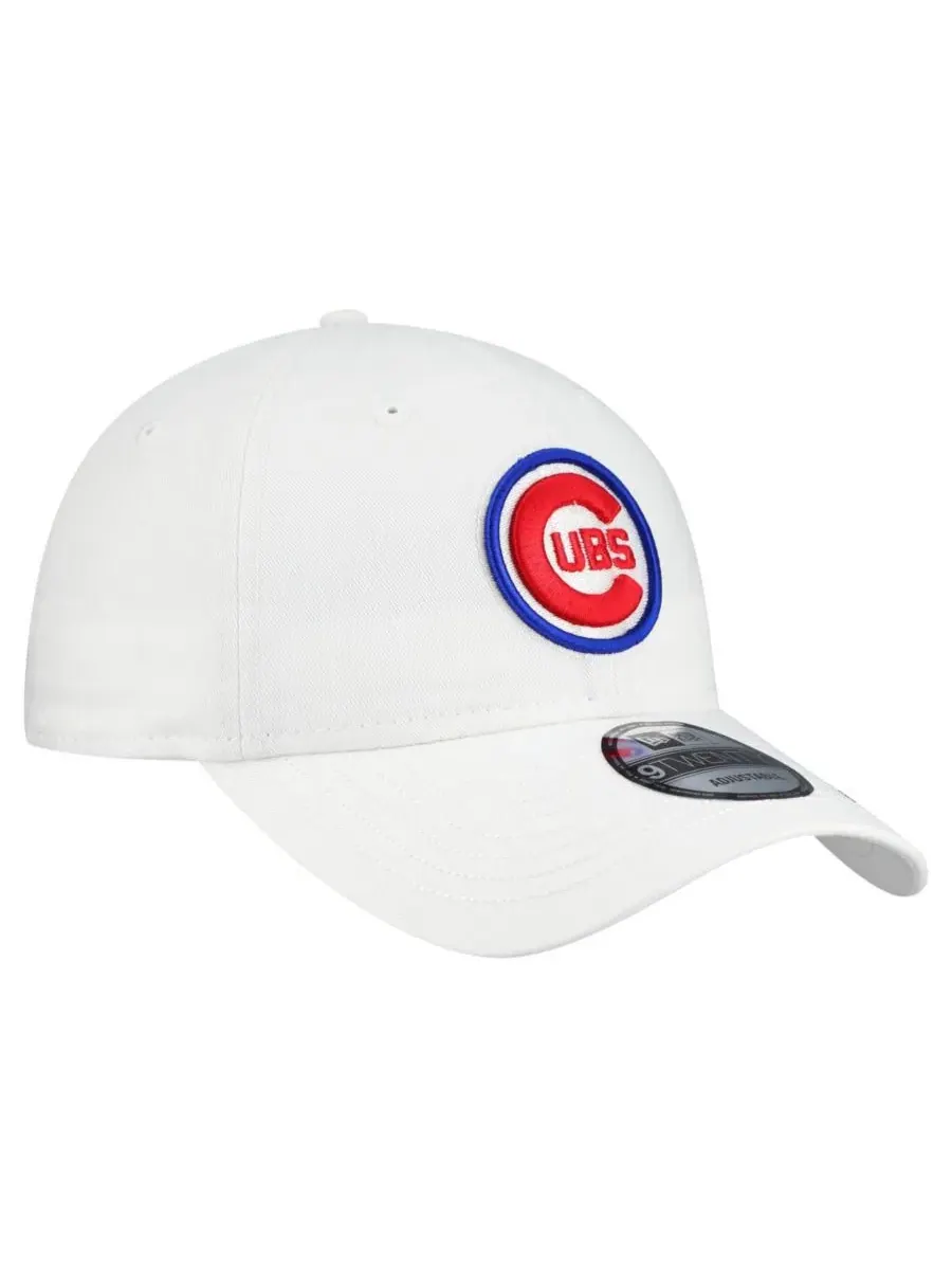 Бейсболка New Era с вышивкой Chicago Cubs — изображение 3 из 4, белый