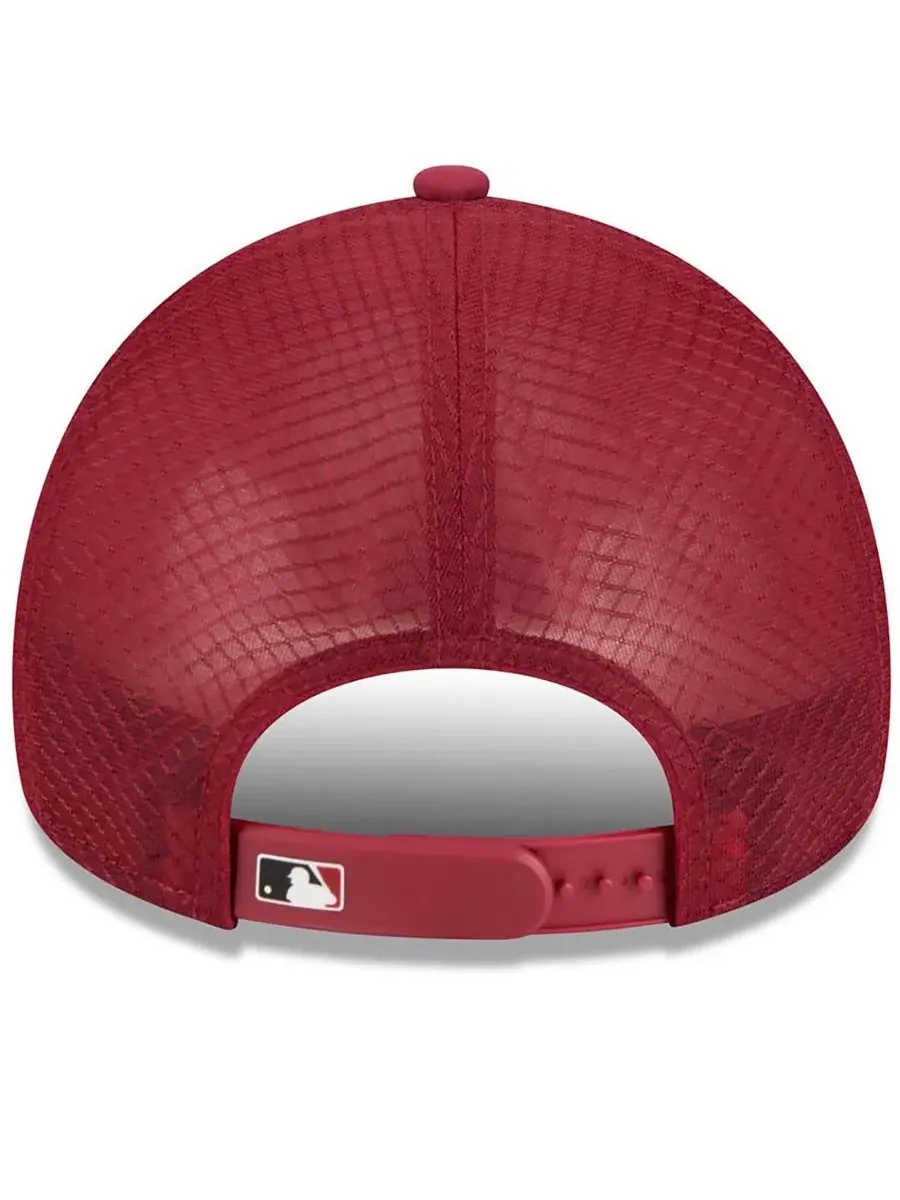 Бейсболка-тракер New Era Arizona Diamondbacks 2026 Batting Practice Apex 9FORTY — изображение 4 из 5, темный красный