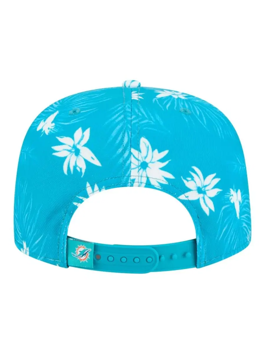 Кепка-снапбек с принтом Palm Print, модель A-Frame 9FIFTY New Era — изображение 3 из 5, голубой