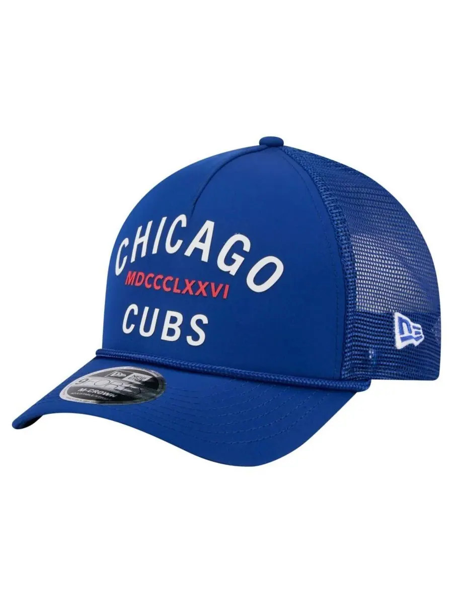 Мужская минималистичная регулируемая бейсболка Royal Chicago Cubs 9FORTY A-Frame New Era