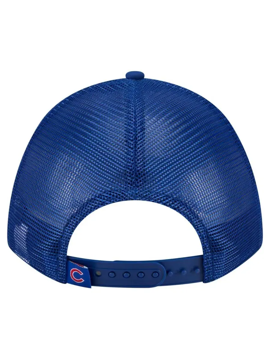 Мужская минималистичная регулируемая бейсболка Royal Chicago Cubs 9FORTY A-Frame New Era — изображение 4 из 4, королевский