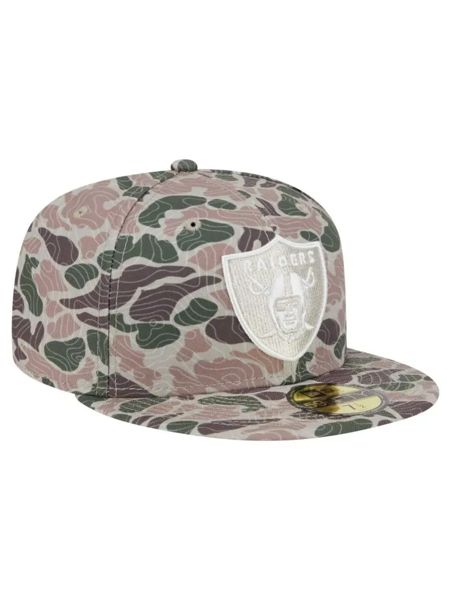 New Era Мужская камуфляжная кепка Las Vegas Raiders Geo 59FIFTY — изображение 4 из 5