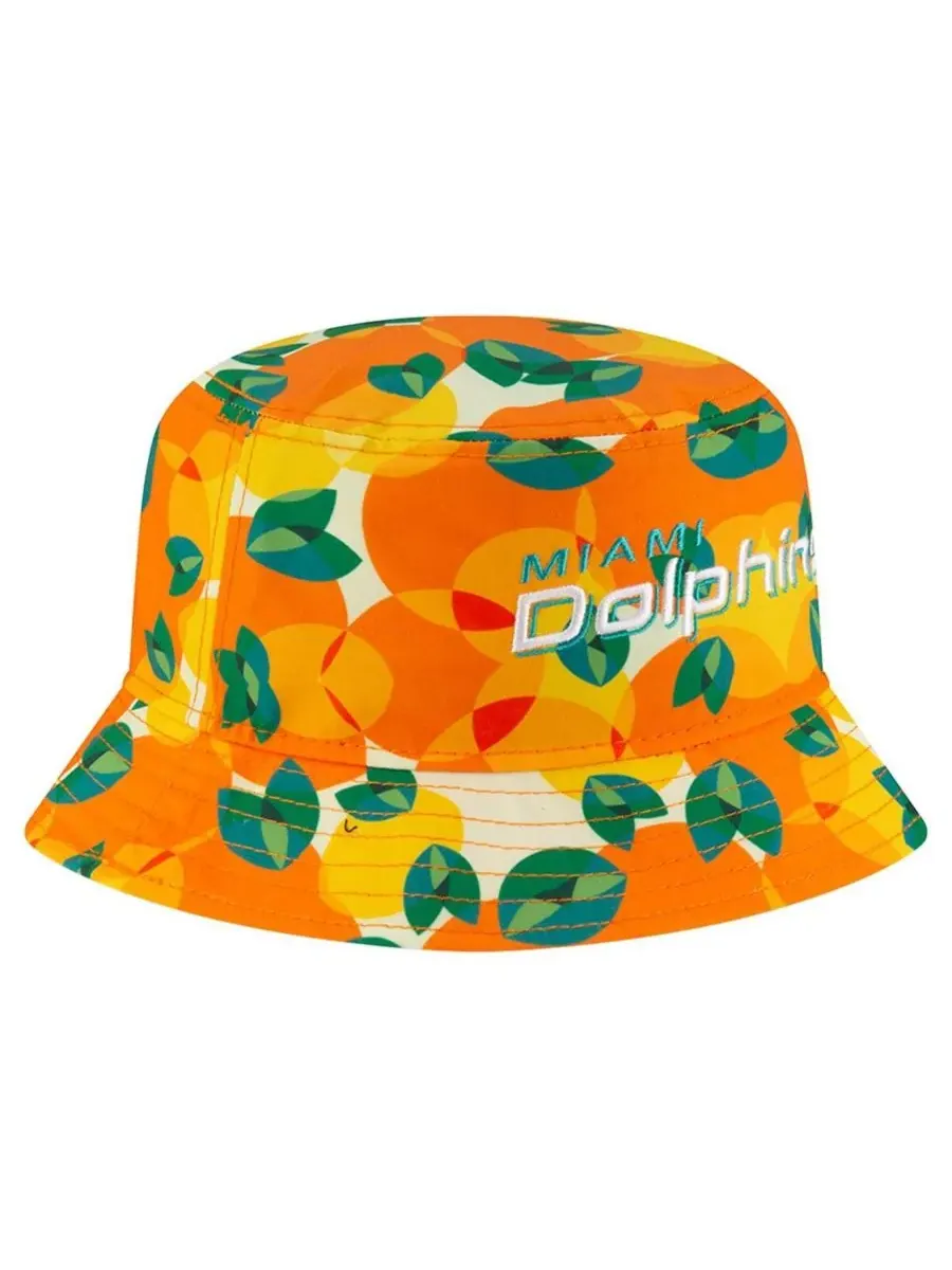 New Era Мужская оранжевая панама Miami Dolphins Citrus — изображение 2 из 4, оранжевый