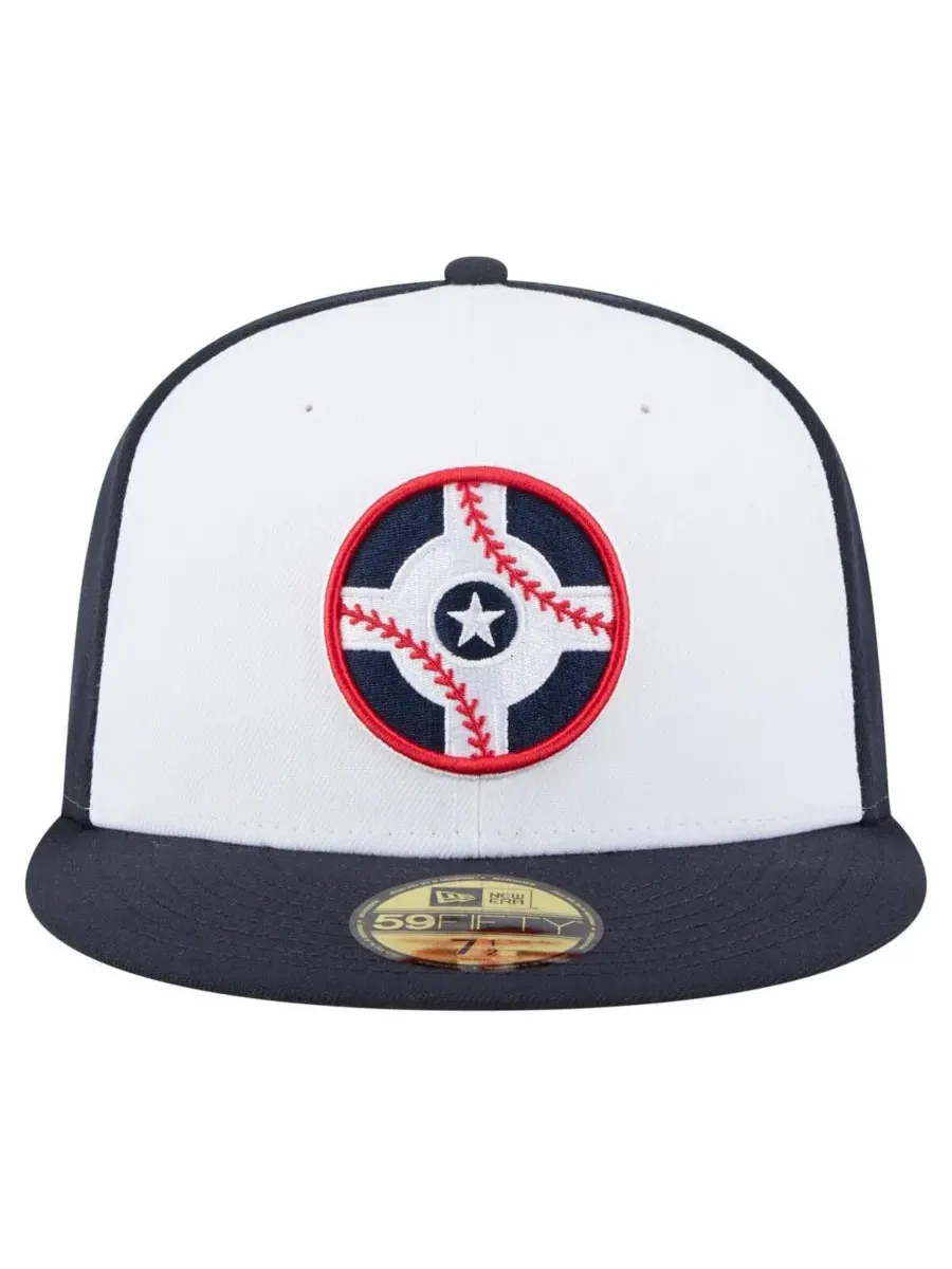 New Era Мужская бейсболка Indianapolis Indians Authentic Collection 59FIFTY белого/темно-синего — изображение 2 из 4