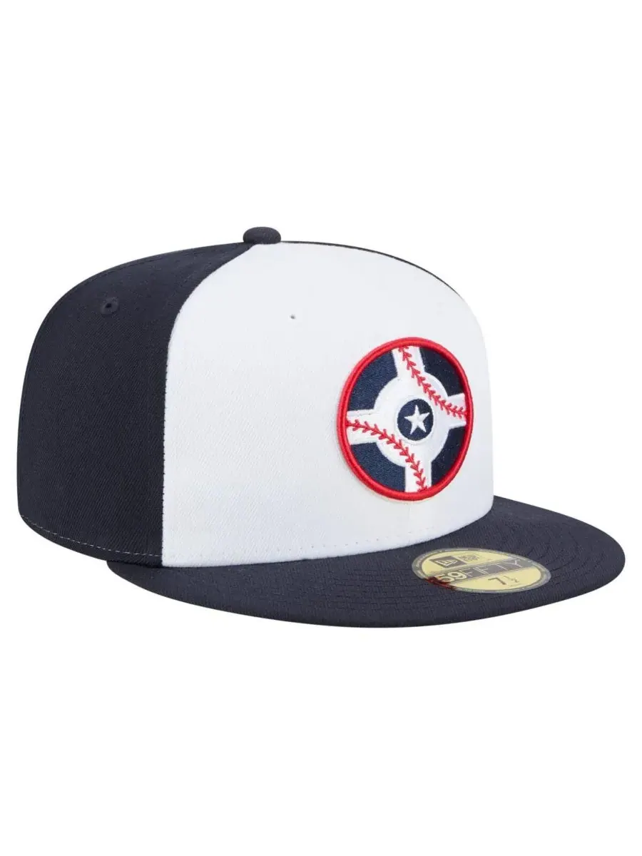 New Era Мужская бейсболка Indianapolis Indians Authentic Collection 59FIFTY белого/темно-синего — изображение 3 из 4