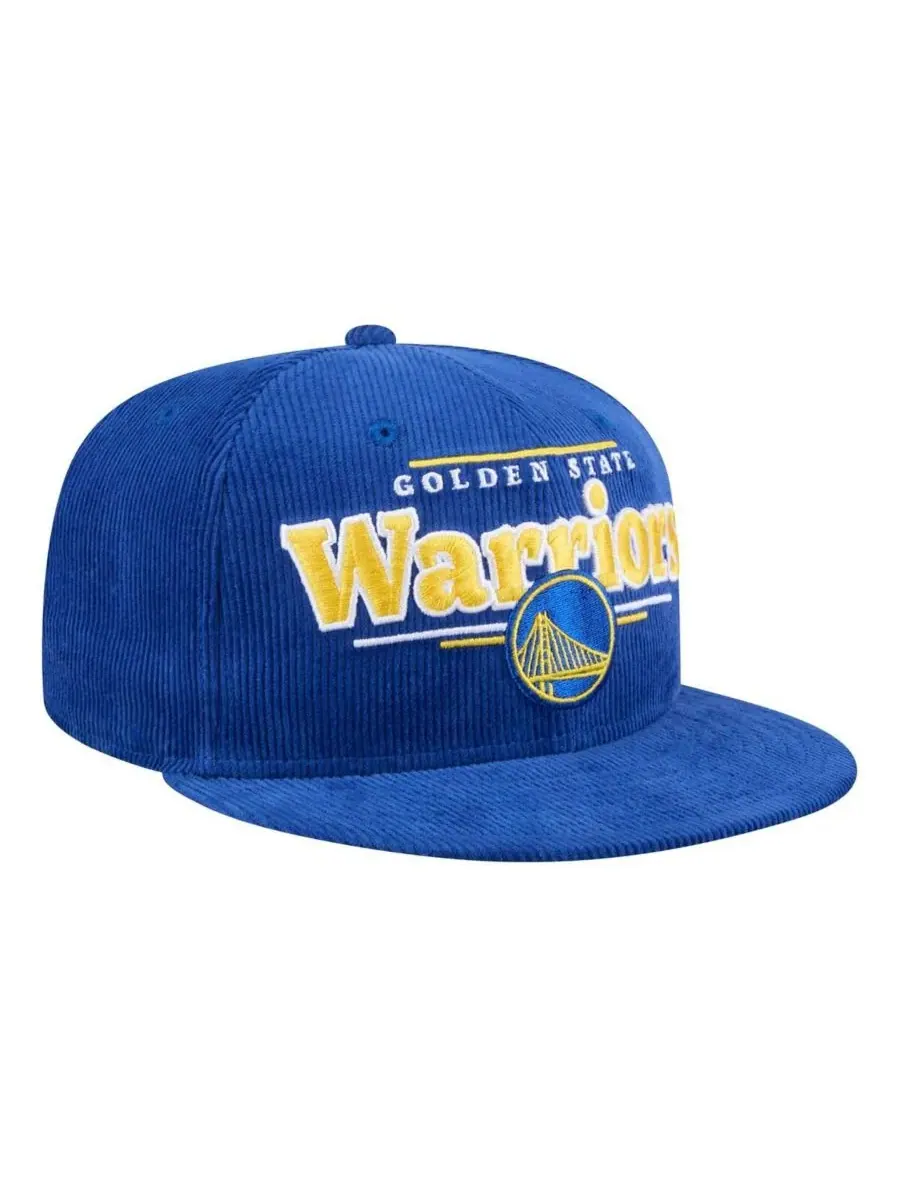 New Era Мужская вельветовая кепка Royal Golden State Warriors Throwback Display 9FIFTY Snapback — изображение 3 из 4