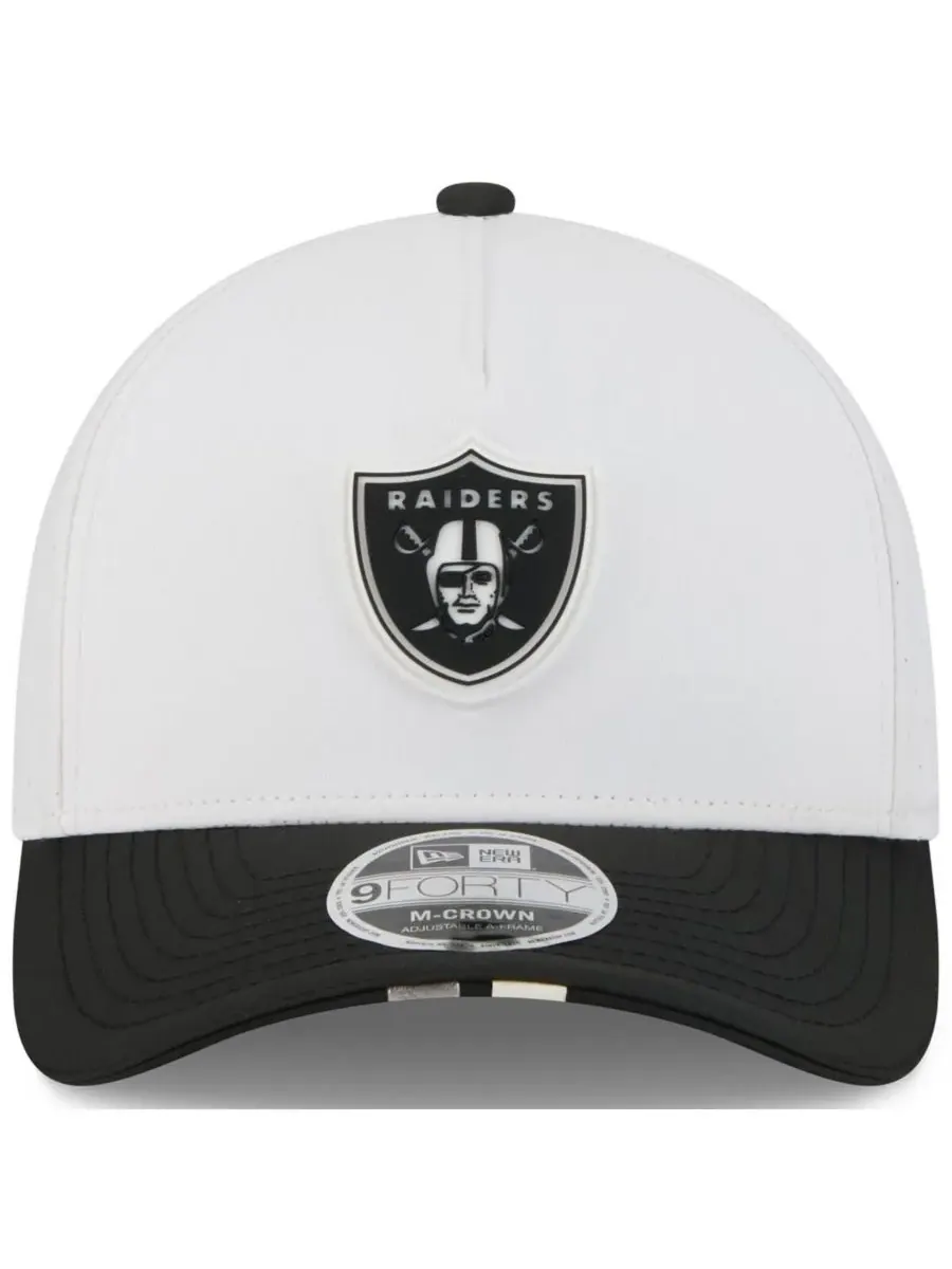 New Era Детская бейсболка Big Boys and Girls White/Black Las Vegas Raiders 2025 NFL Training Camp — изображение 2 из 4