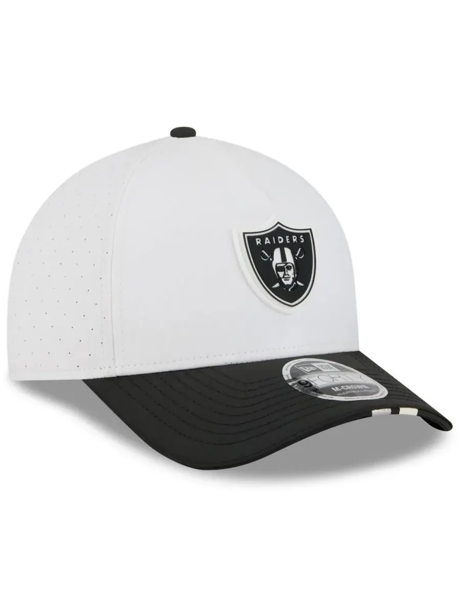 New Era Детская бейсболка Big Boys and Girls White/Black Las Vegas Raiders 2025 NFL Training Camp — изображение 3 из 4