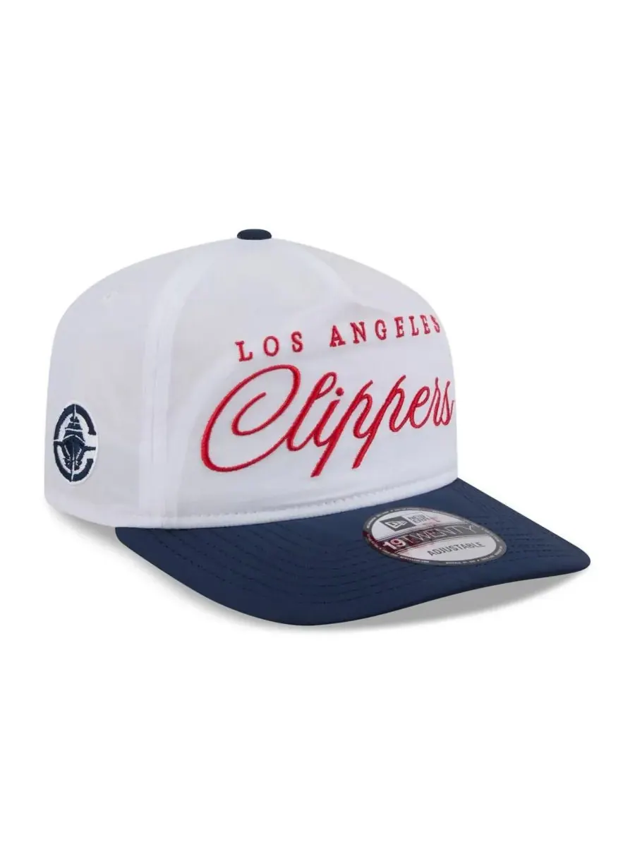 New Era Мужская кепка LA Clippers белого/темно-синего цвета, нейлоновая, размер 19TWENTY