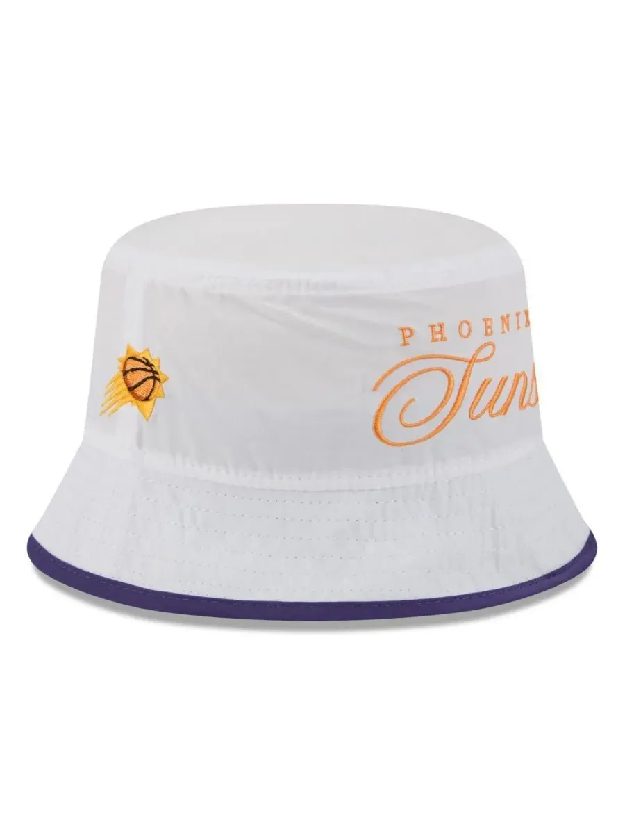 New Era Мужская нейлоновая панама белого/фиолетового цвета с символикой Phoenix Suns и символикой