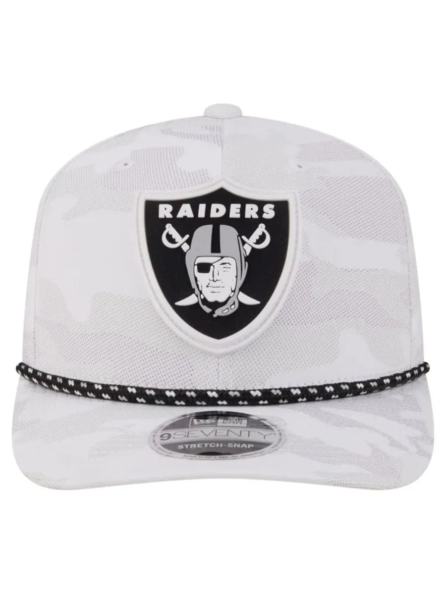 Бейсболка New Era Las Vegas Raiders Camo Rope 9SEVENTY — изображение 2 из 7, белый