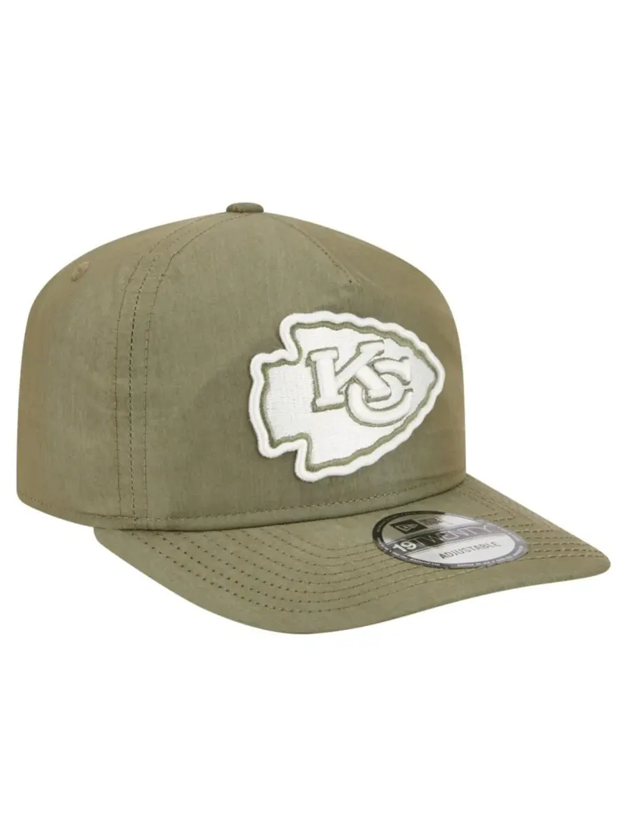 Кепка с козырьком Kansas City Chiefs Nylon 19TWENTY New Era — изображение 3 из 5, оливковый