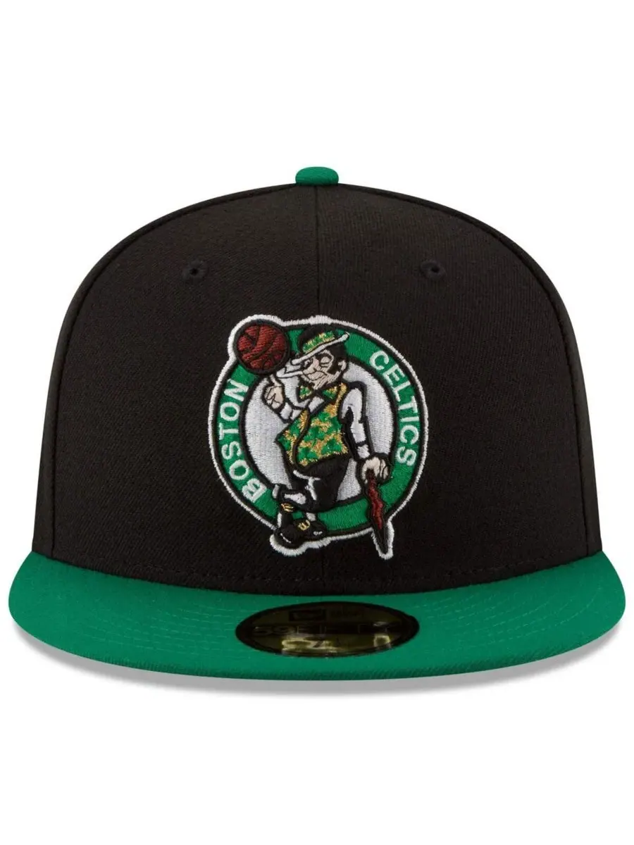 Бейсболка New Era с вышивкой Boston Celtics — изображение 2 из 5, черный зеленый