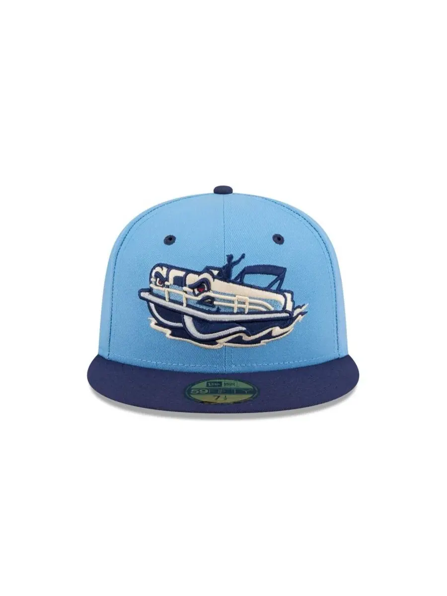 Кепка 59FIFTY с принтом в полоску New Era — изображение 2 из 4, светлый синий