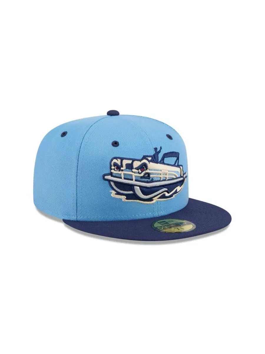 Кепка 59FIFTY с принтом в полоску New Era — изображение 3 из 4, светлый синий