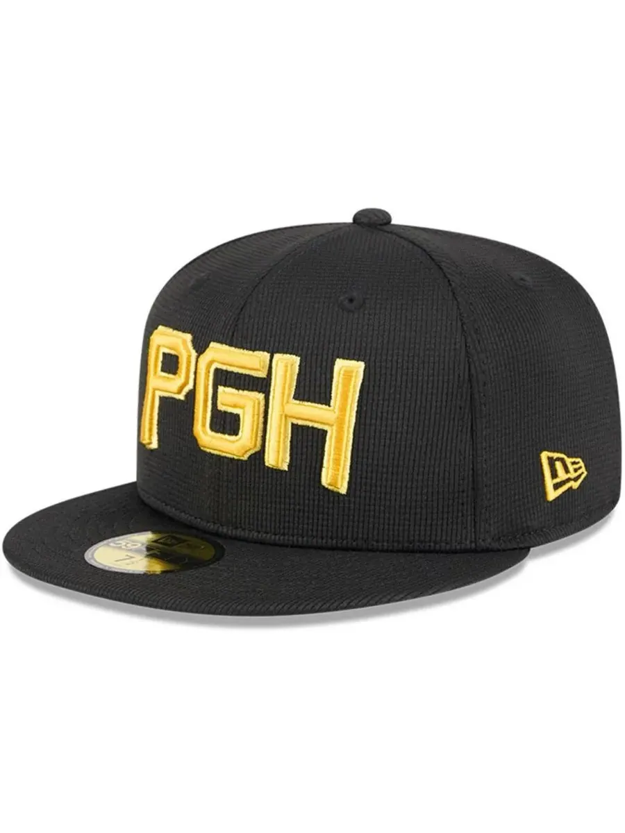 New Era Мужская черная бейсболка Pittsburgh Pirates City Connect Batting Practice 59FIFTY