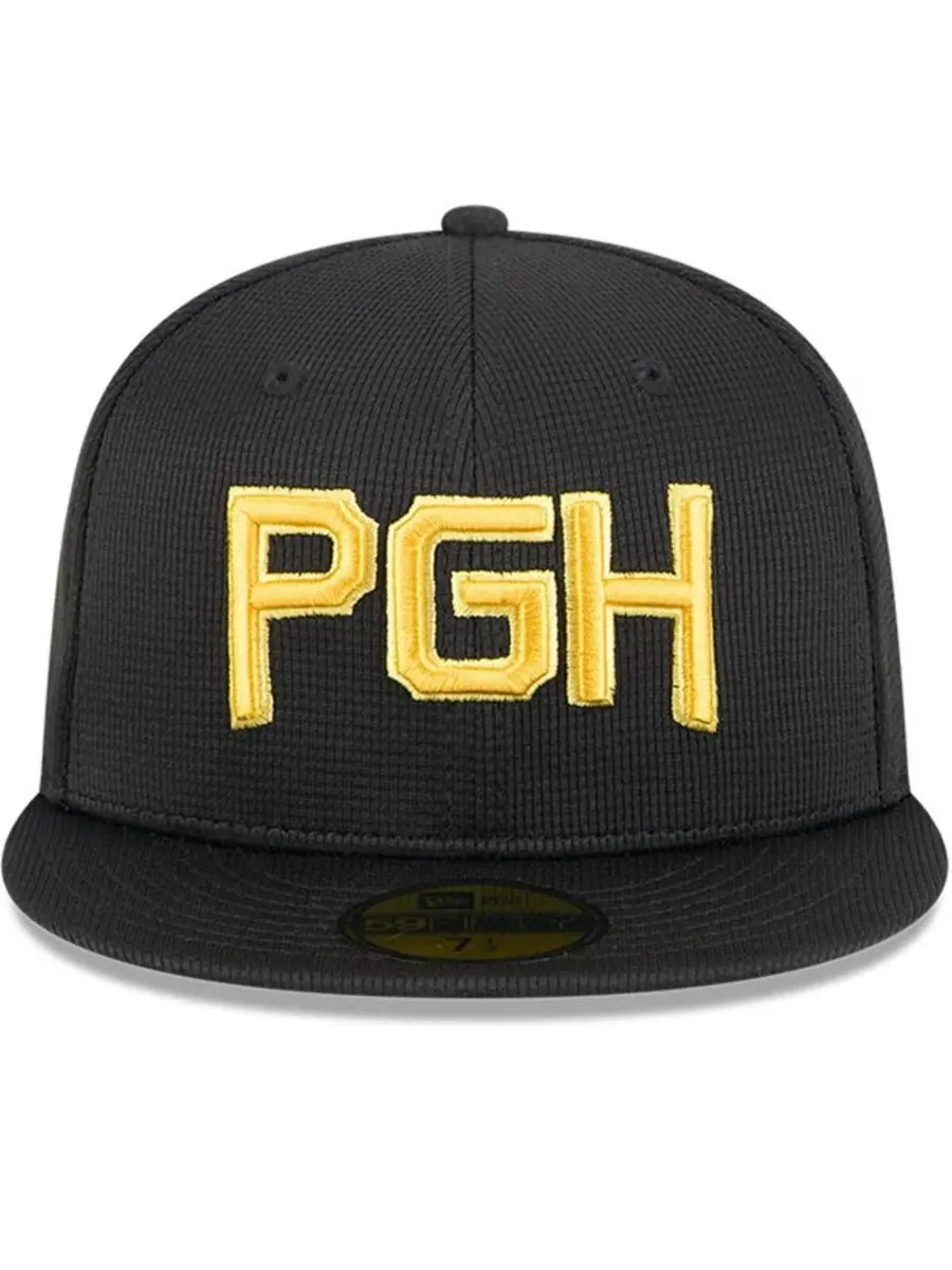 New Era Мужская черная бейсболка Pittsburgh Pirates City Connect Batting Practice 59FIFTY — изображение 2 из 4, черный