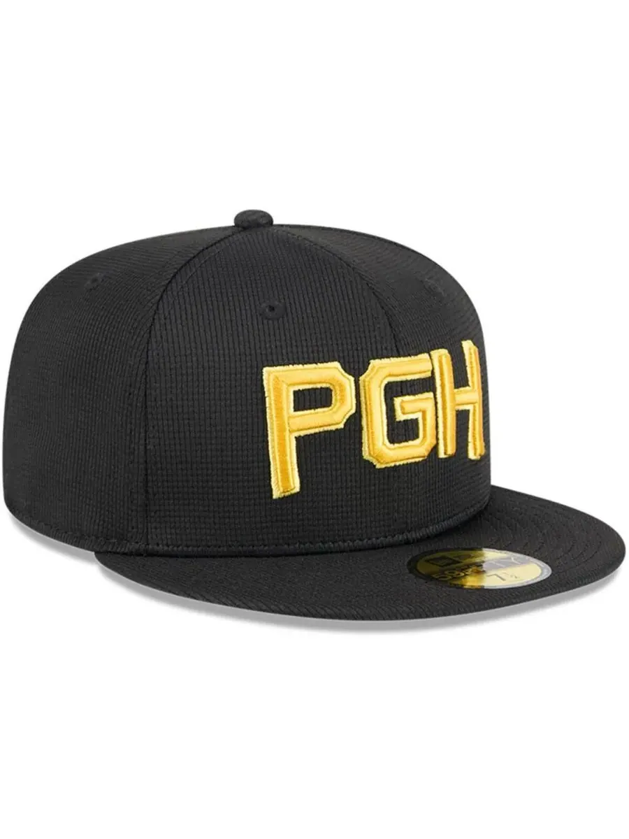 New Era Мужская черная бейсболка Pittsburgh Pirates City Connect Batting Practice 59FIFTY — изображение 3 из 4, черный