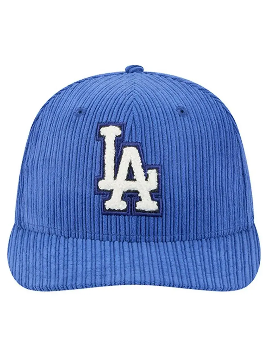 Мужская бейсболка Royal Los Angeles Dodgers Chenille Pop 59FIFTY Fitted Hat New Era — изображение 2 из 5, королевский