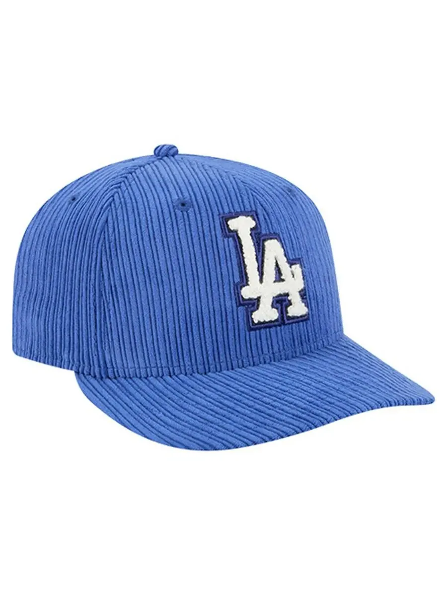 Мужская бейсболка Royal Los Angeles Dodgers Chenille Pop 59FIFTY Fitted Hat New Era — изображение 3 из 5, королевский