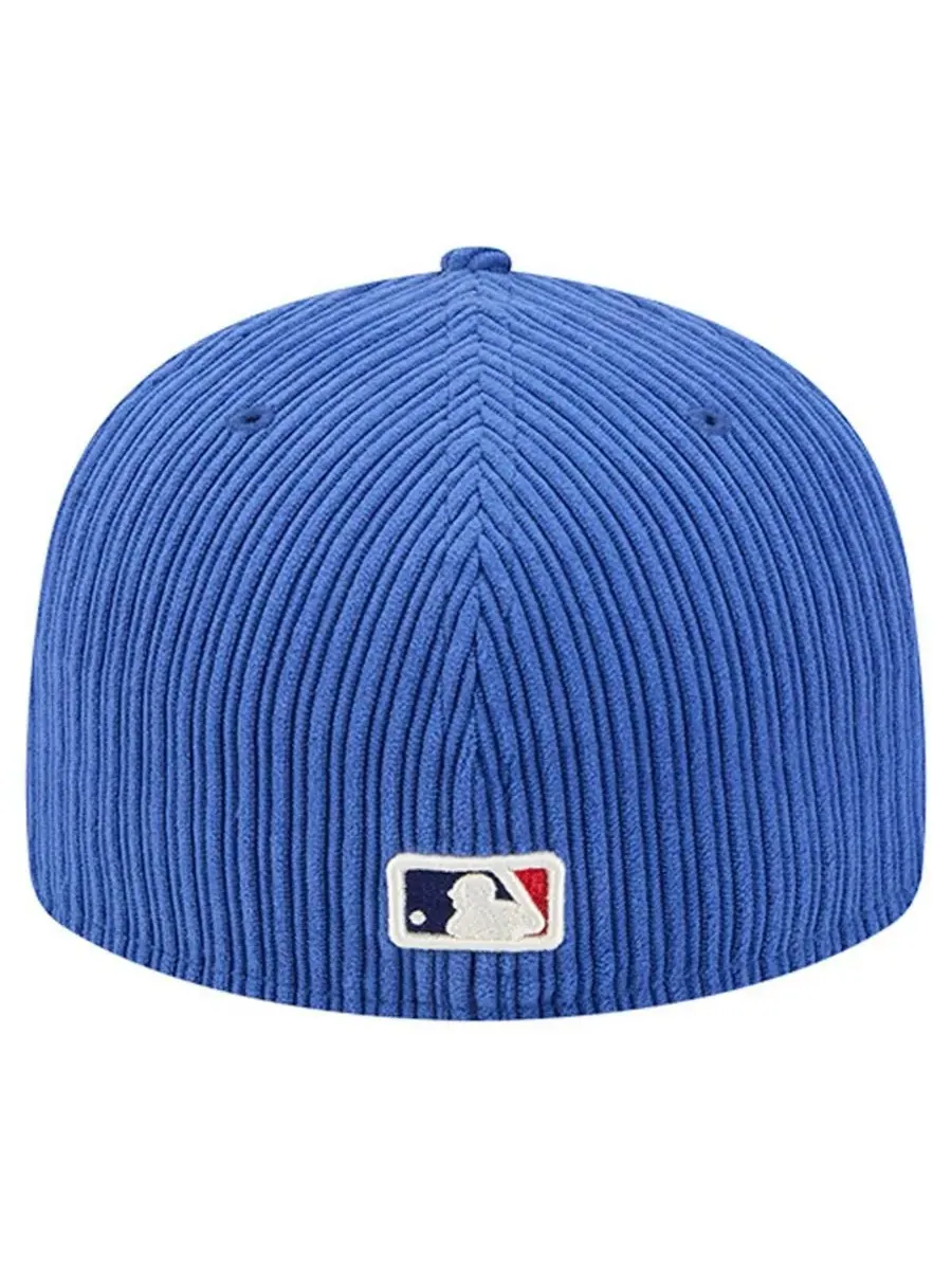 Мужская бейсболка Royal Los Angeles Dodgers Chenille Pop 59FIFTY Fitted Hat New Era — изображение 4 из 5, королевский