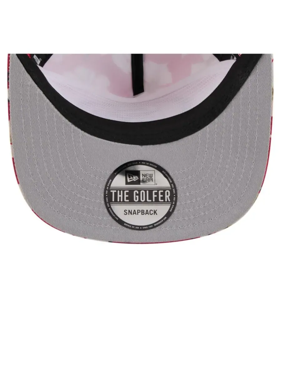 Мужская алая кепка-бейсболка San Francisco 49ers с рисунком Adventure Pattern, модель Snapback New — изображение 2 из 5, алый