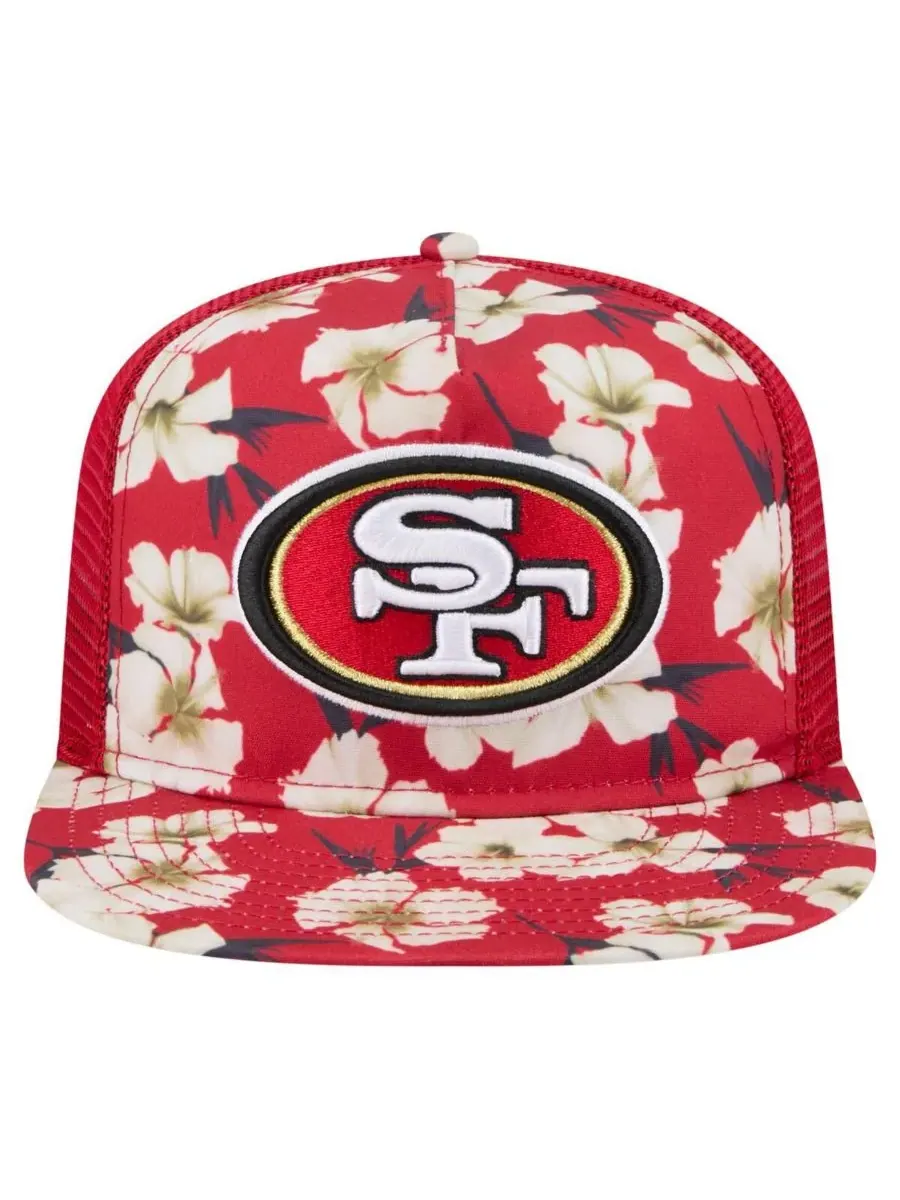 Мужская алая кепка-бейсболка San Francisco 49ers с рисунком Adventure Pattern, модель Snapback New — изображение 5 из 5, алый