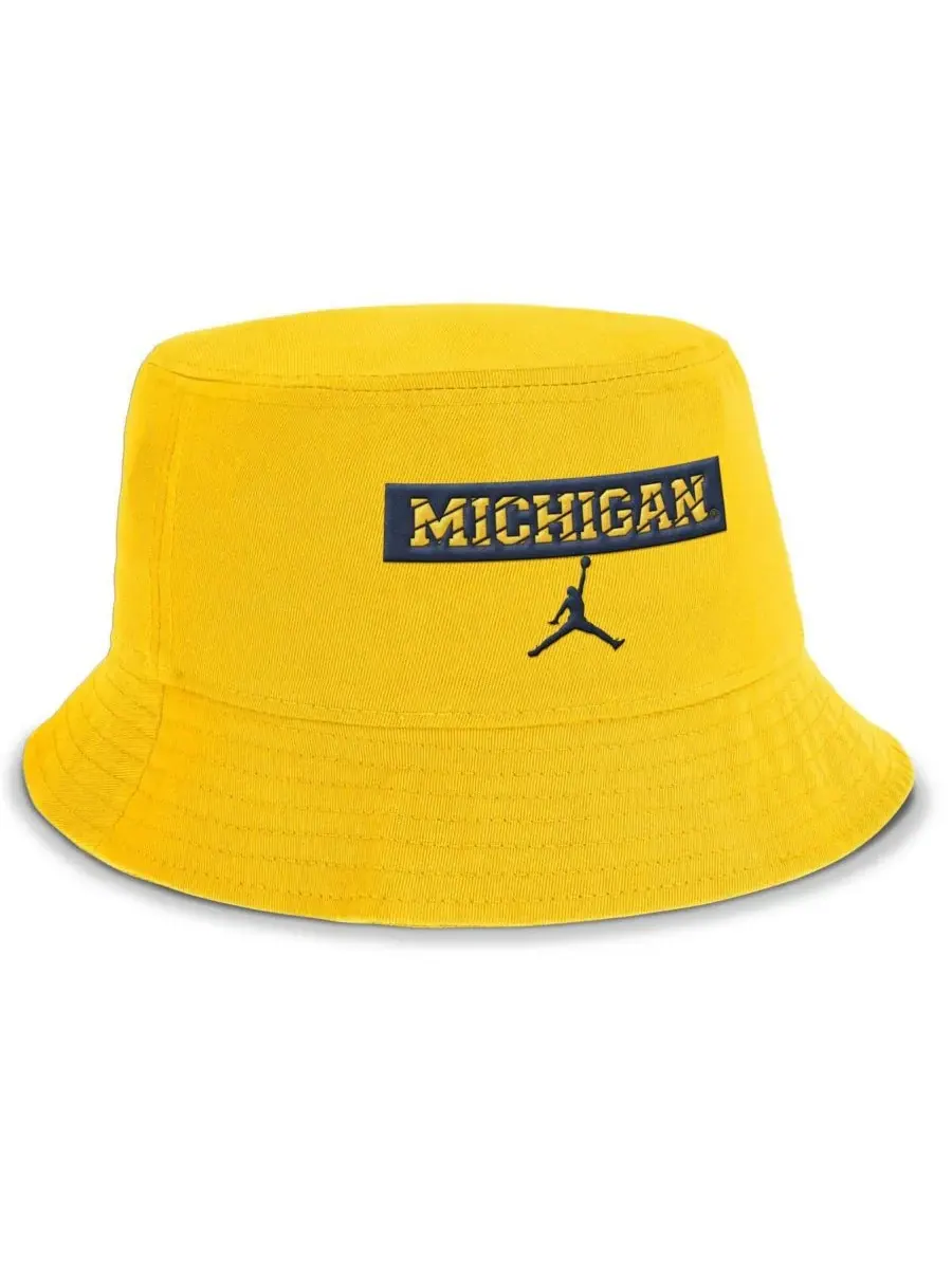 Мужская панама Maize Michigan Wolverines Apex Jordan — изображение 2 из 3, желтый