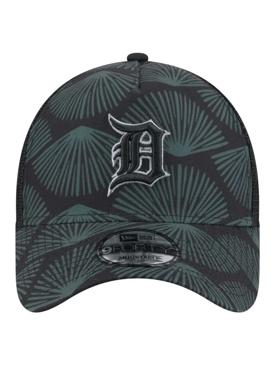 New Era Мужская черная регулируемая кепка-тракер Detroit Tigers 9FORTY A-Frame — изображение 2 из 4, черный