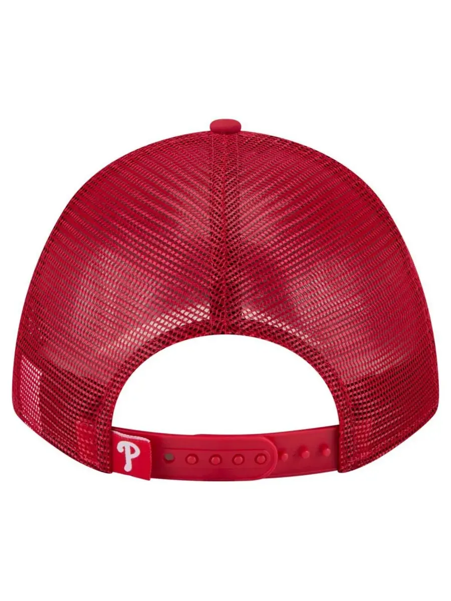New Era Мужская красная минималистичная кепка Philadelphia Phillies 9FORTY с регулируемой высотой и — изображение 4 из 4