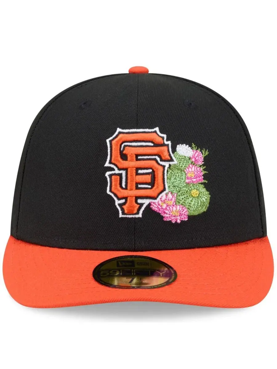 Бейсболка New Era с вышитым логотипом San Francisco Giants, 2026 Spring Training — изображение 2 из 4, черный оранжевый