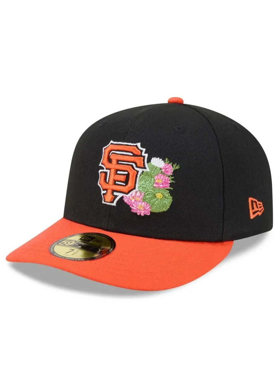 Бейсболка New Era с вышитым логотипом San Francisco Giants, 2026 Spring Training — изображение 3 из 4, черный оранжевый