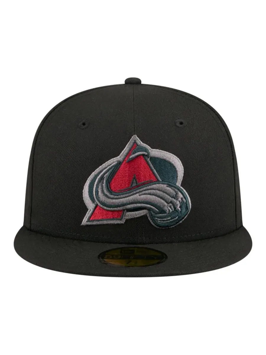 Бейсболка New Era Colorado Avalanche Color Pop 59FIFTY — изображение 4 из 4, черный