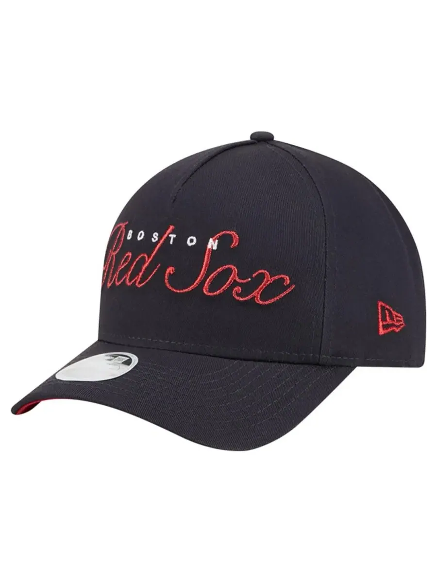 Кепка с металлическим принтом Navy New Era