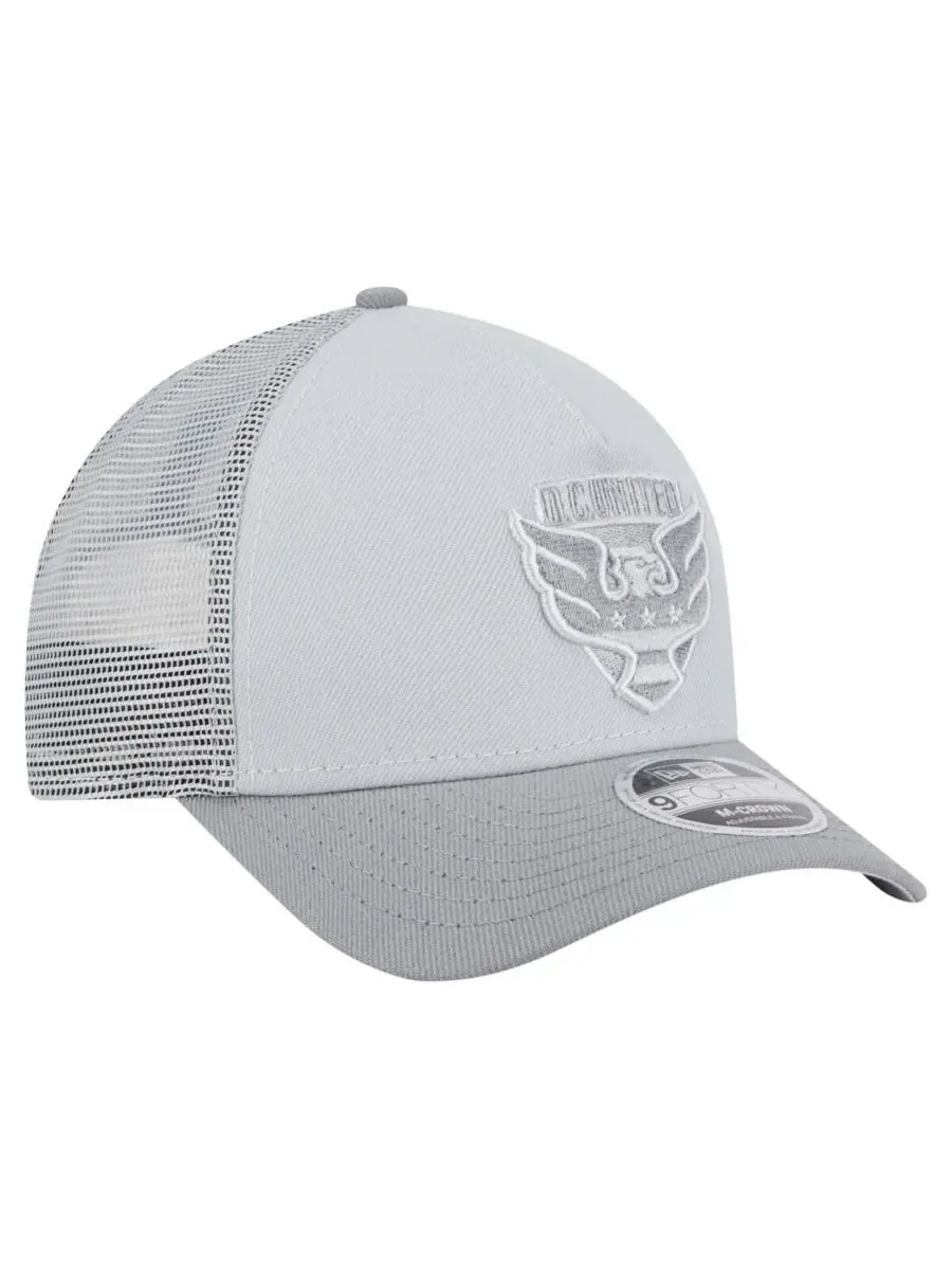 New Era Мужская серая регулируемая кепка-тракер DC United Color Pack 9FORTY A-Frame — изображение 3 из 4, серый