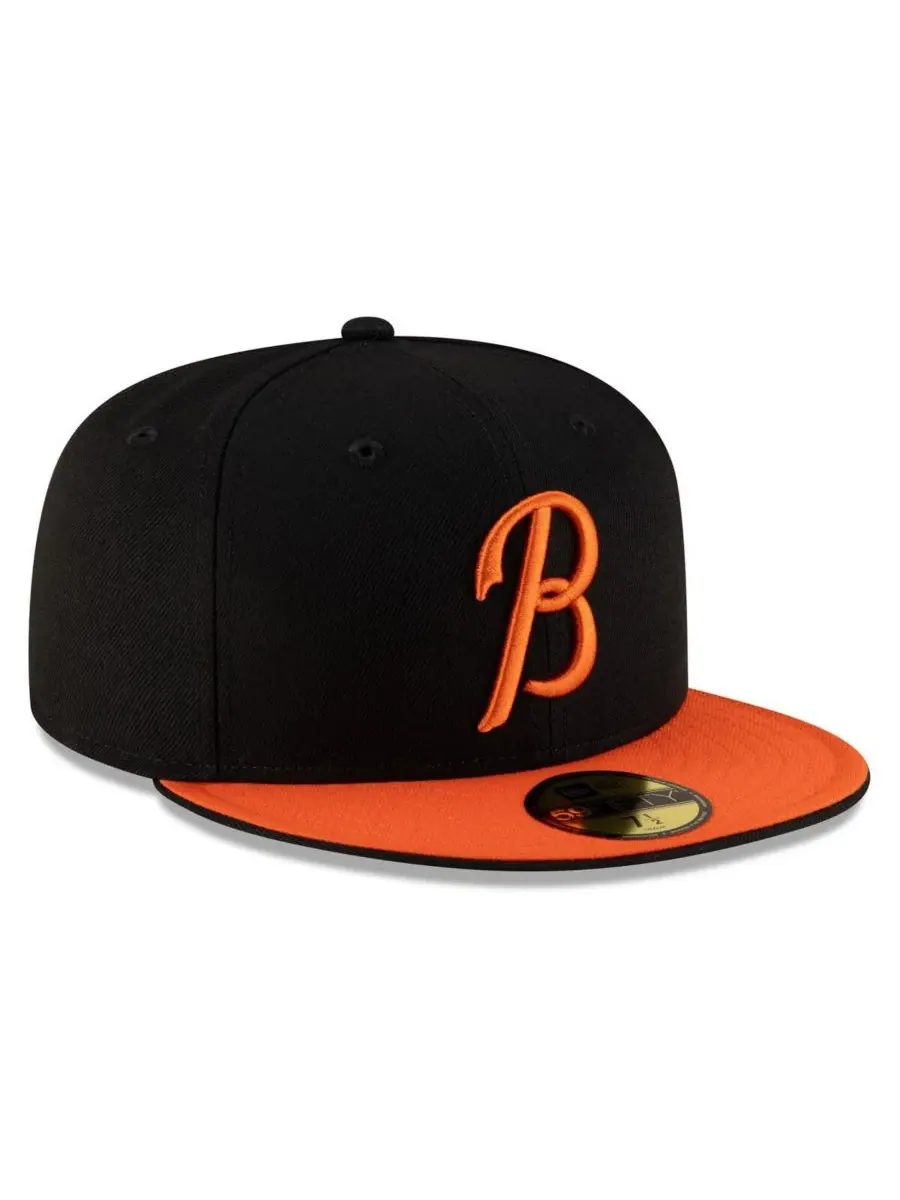 New Era Мужская кепка Baltimore Orioles Authentic Collection 59FIFTY — изображение 3 из 3, черный оранжевый