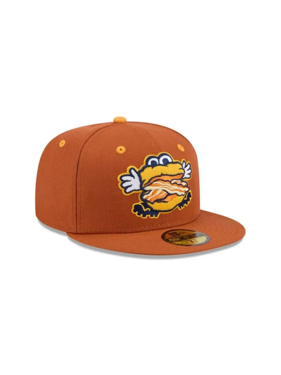 Кепка New Era 59FIFTY с высокой тульей и плоским козырьком — изображение 3 из 4, коричневый