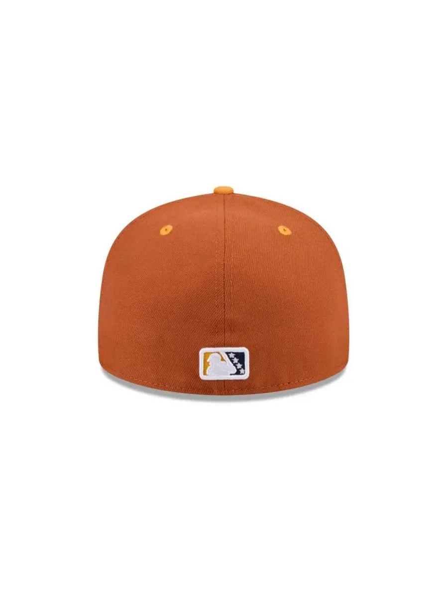 Кепка New Era 59FIFTY с высокой тульей и плоским козырьком — изображение 4 из 4, коричневый