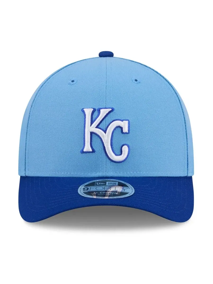 Кепка с вышивкой Baseball Hall of Fame Kansas City Royals 9FORTY M-Crown New Era — изображение 2 из 5, светлый синий